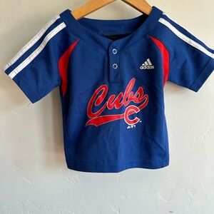 12M Adidas Chicago Cubs Jersey Baby Toddler Blue and Red Baseball MLB Youth Top